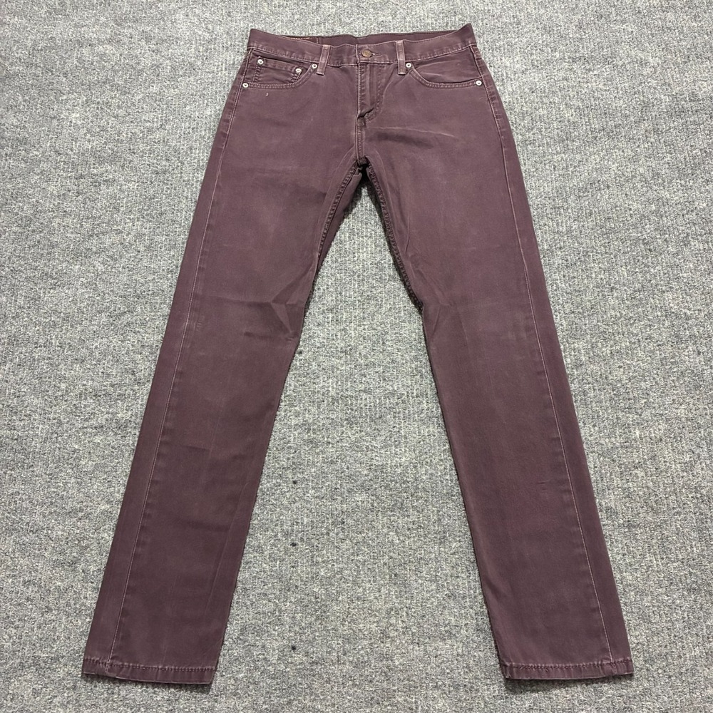 Levi's‎ 508 Mens Jeans Size 29x32 Purple Denim Straight Fit Cotton Mid Rise